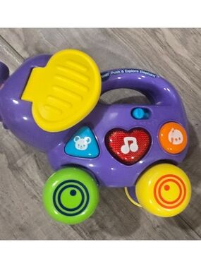 Vtech Purple Push & Explore Elephant Musical Toy